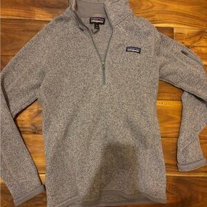 Patagonia Women's Zip-Up in Light Gray